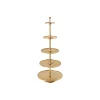 Invicta Etagere Abstract 150cm gold, 5 Ebenen