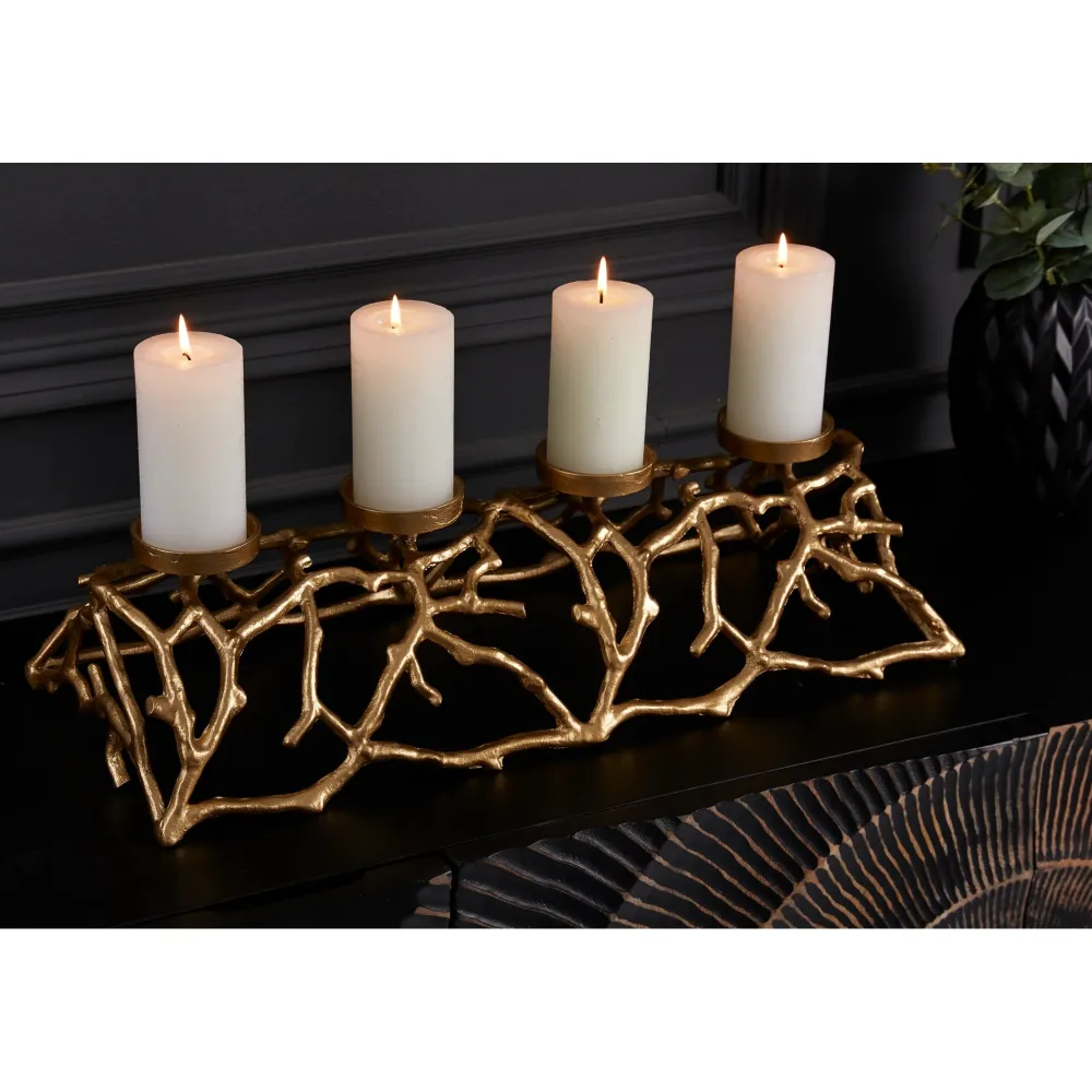 Invicta 4-fach Kerzenhalter Abstract