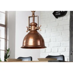 Invicta Pendelleuchte Industrial Kupfer meliert