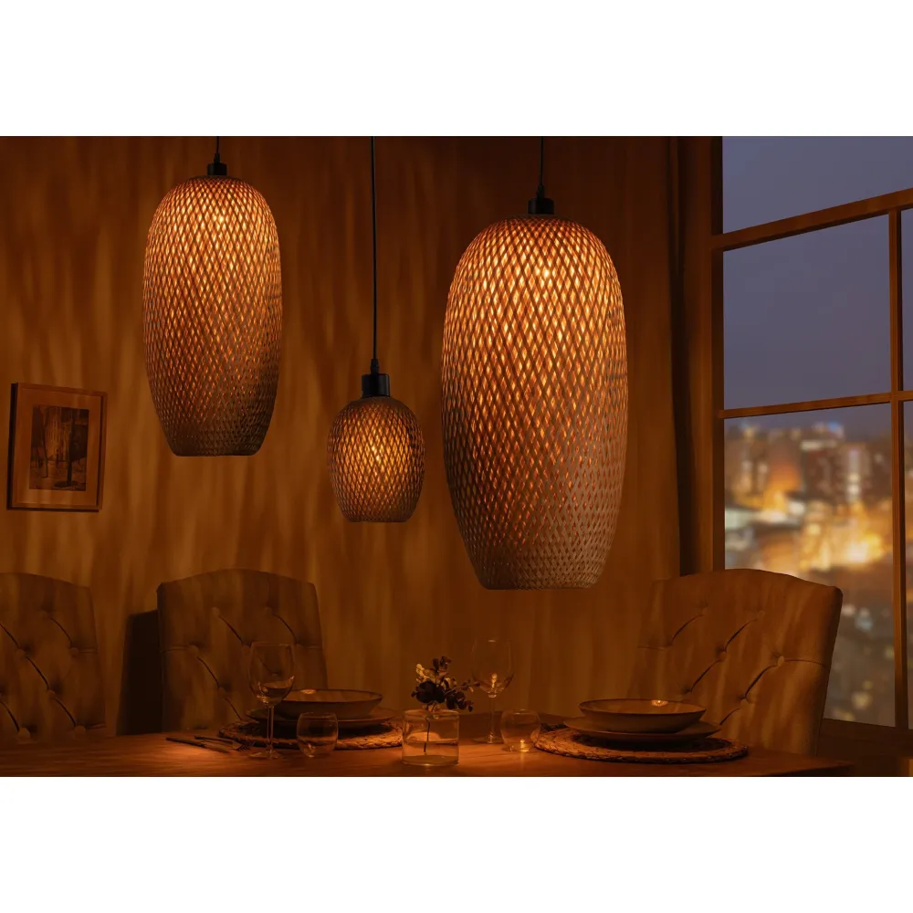 Invicta Pendelleuchte Organic Living 5 Bambus