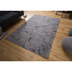 Invicta Teppich aus Baumwolle Fragments 240x160cm grau