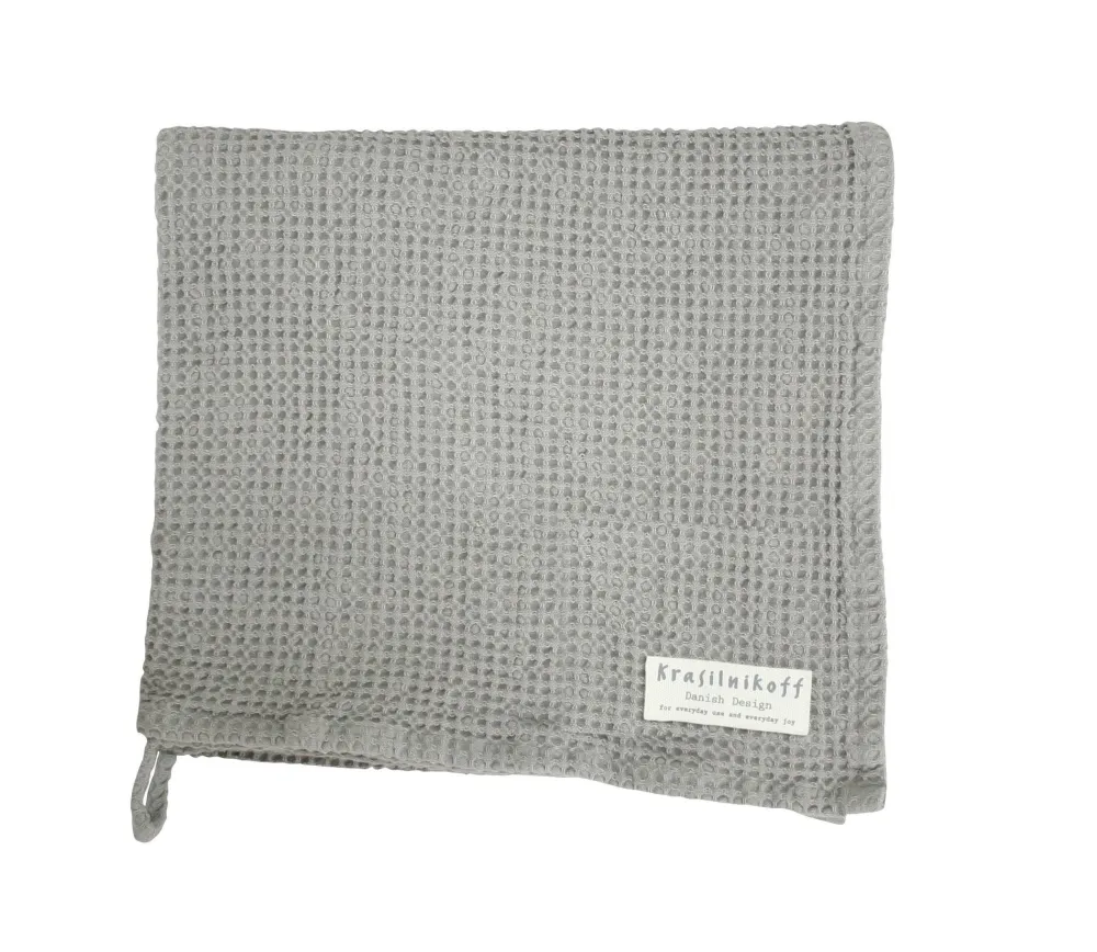 Krasilnikoff Bad-Handtuch mit Waffelstruktur