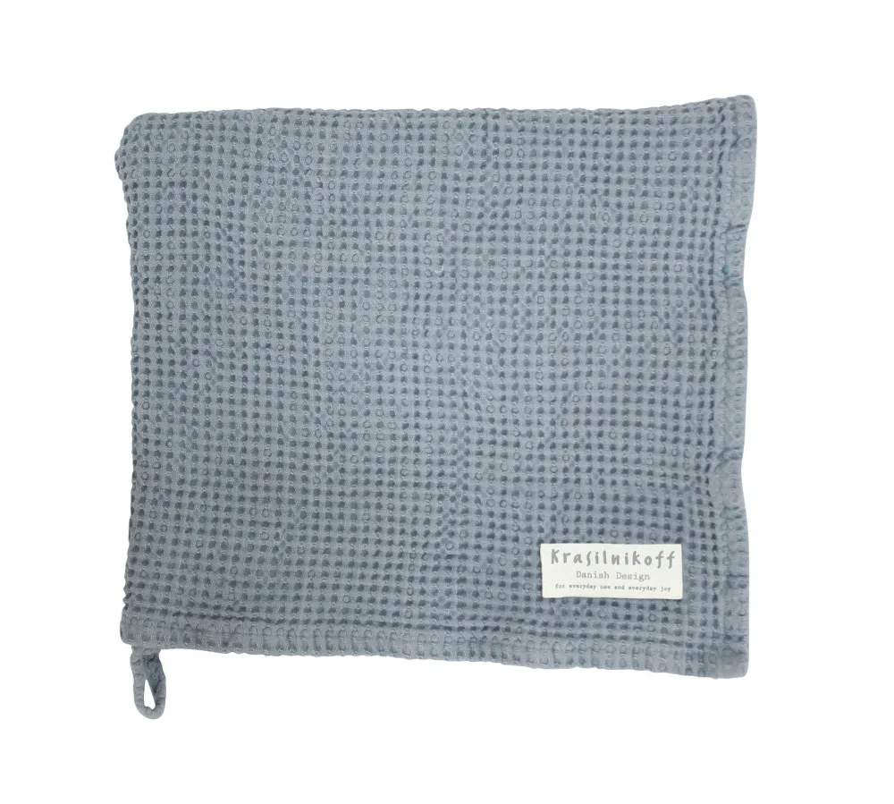 Krasilnikoff Bad-Handtuch mit Waffelstruktur