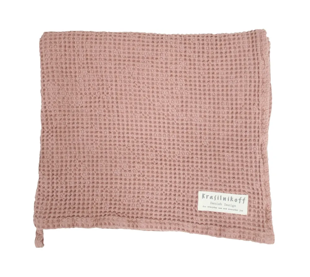 Krasilnikoff Bad-Handtuch mit Waffelstruktur