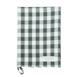 Krasilnikoff Geschirrhandtuch groß kariert aus Baumwolle
