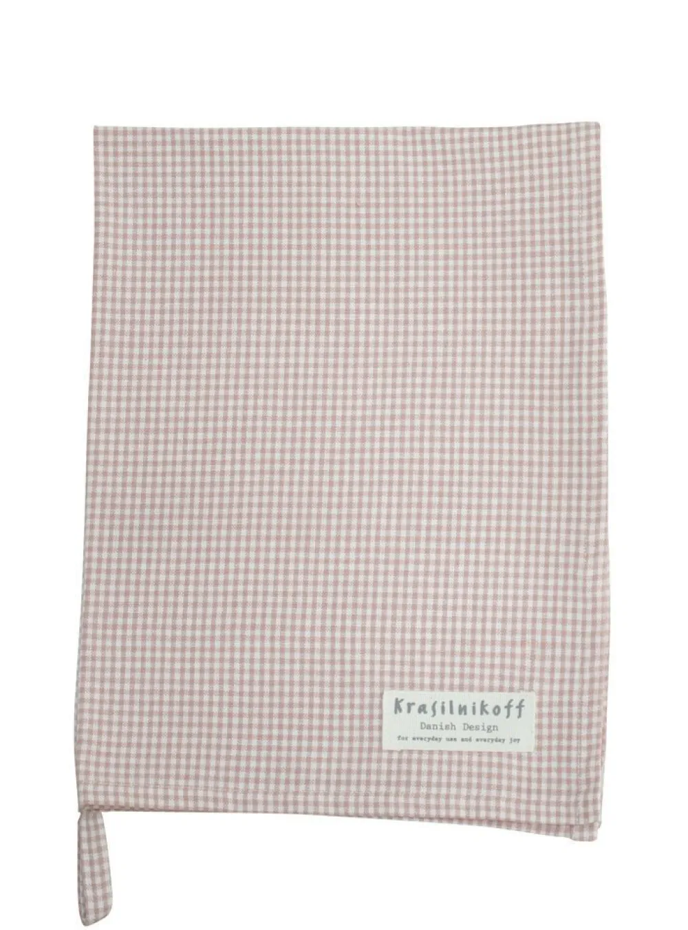 Krasilnikoff Geschirrhandtuch kleinkariert aus Baumwolle