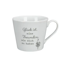 Krasilnikoff Happy Cup, Glück ist eine Freundin wir dich zu haben