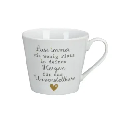Krasilnikoff Happy Cup, Lass immer ein wenig Platz in deinem Herzen
