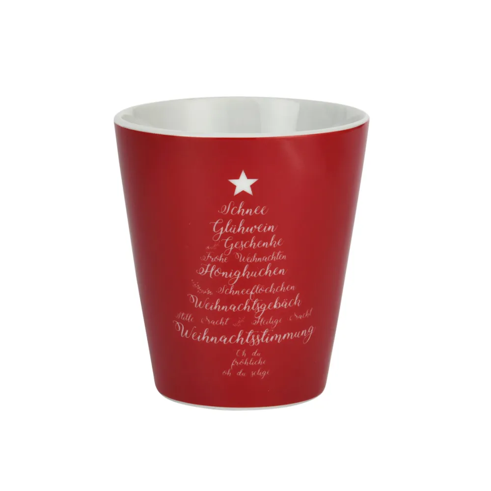Krasilnikoff Happy Mug Becher Christmas Words