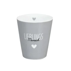 Krasilnikoff Happy Mug Lieblings Mensch, grau