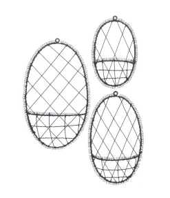 Krasilnikoff Osterei - Deko Wandkörbe 3er Set