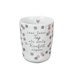 Krasilnikoff Wave Mug, Lass jeden Tag ein wenig Konfetti regnen