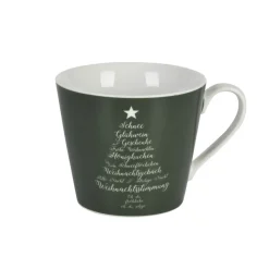 Krasilnikoff Weihnachtliche Happy Cup Tasse Christmas Words