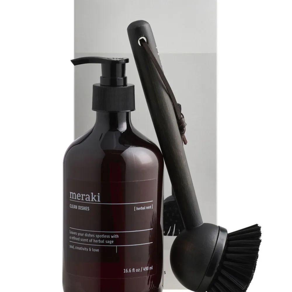 Meraki Geschenkbox, Geschirrspülmittel mit Bürste