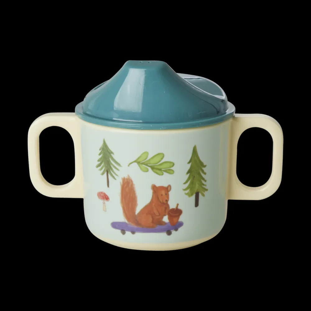RICE Babybecher Happy Forest mit 2 Griffen