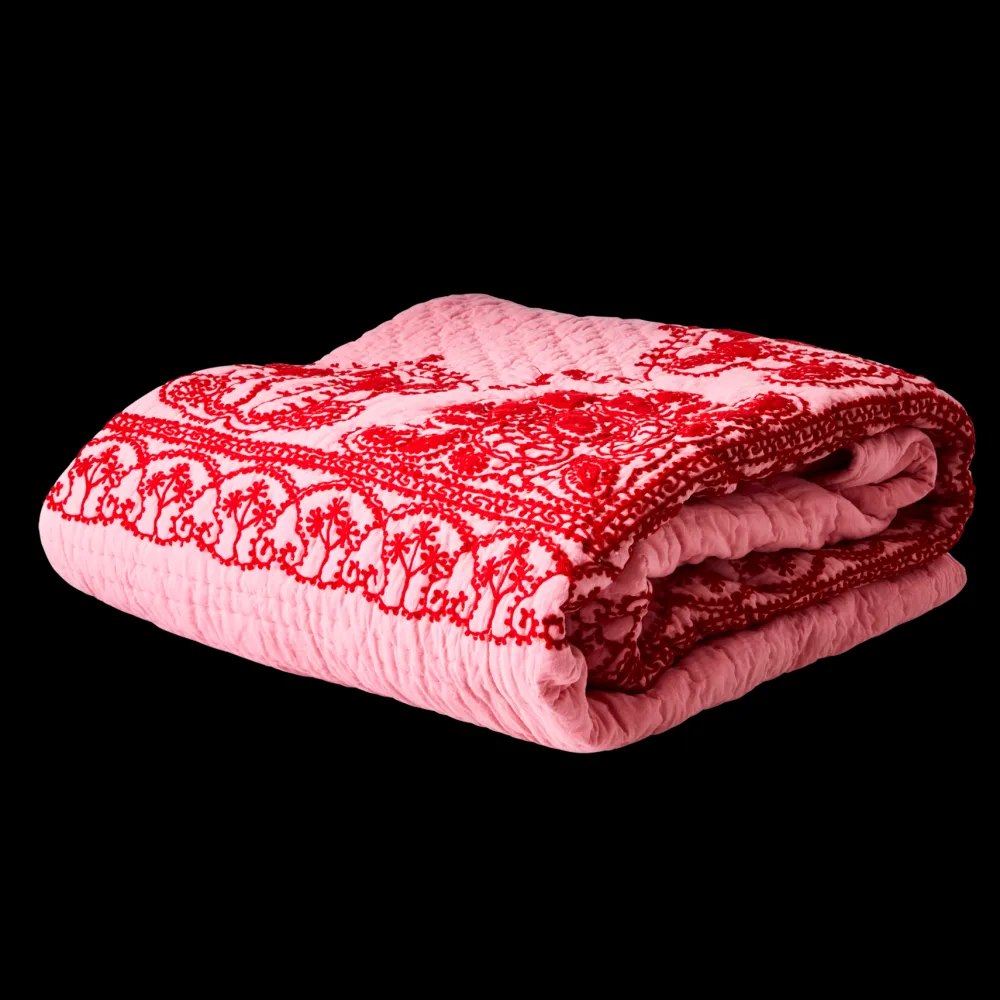 RICE Bauwolle Tagesdecke Baumwolldecke