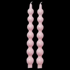 RICE Geschwungene Kerzen 2er Pack