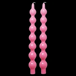 RICE Geschwungene Kerzen 2er Pack