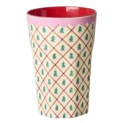 RICE Großer Becher aus Melamin Christmas Tree