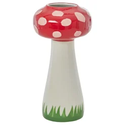 RICE Handbemalte Pilz Keramik Vase