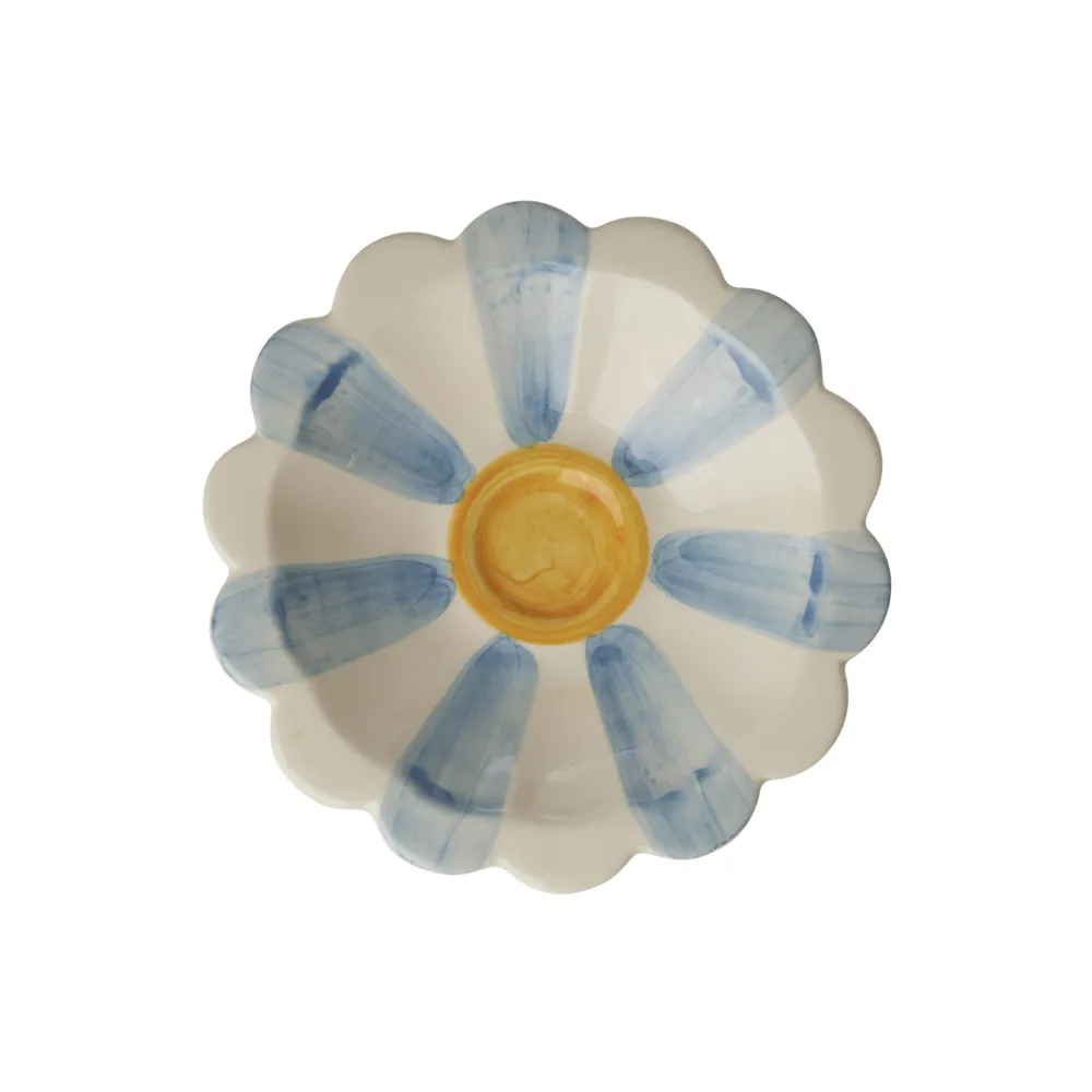 RICE Kleine Keramik Dipschale handbemalt