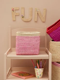 RICE Kleiner Raffia Korb