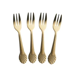 RICE Kuchengabel Rostfreier Stahl 4er