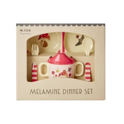 RICE Melamin Baby Geschirr-Set Happy Forest