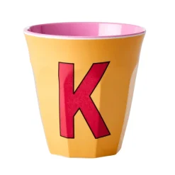 RICE Melamin Becher Buchstaben