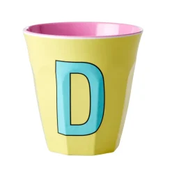 RICE Melamin Becher Buchstaben