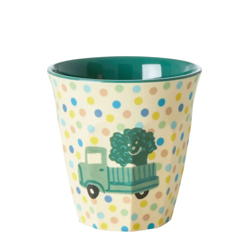 RICE Melamin Becher 6er-Set Small Happy Cars