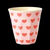 RICE Melamin Becher Medium Sweet Hearts