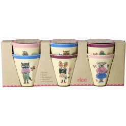 RICE Melamin Becher Medium Nathalie Lété 6er Pack