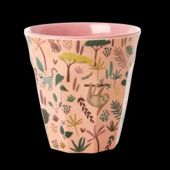 Kinder RICE Melamin Kinder Becher Medium Jungle Animals All Over