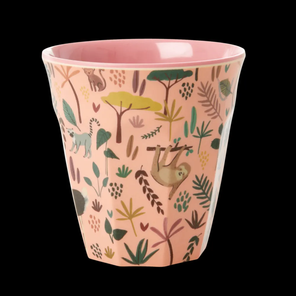 Kinder RICE Melamin Kinder Becher Medium Jungle Animals All Over