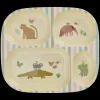 RICE Melamin Kinderteller mit 4er Einteilung Sweet Jungle Print