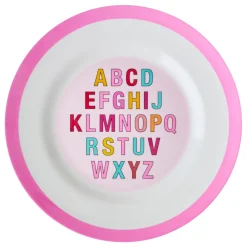 RICE Melamin Speiseteller Aphabet