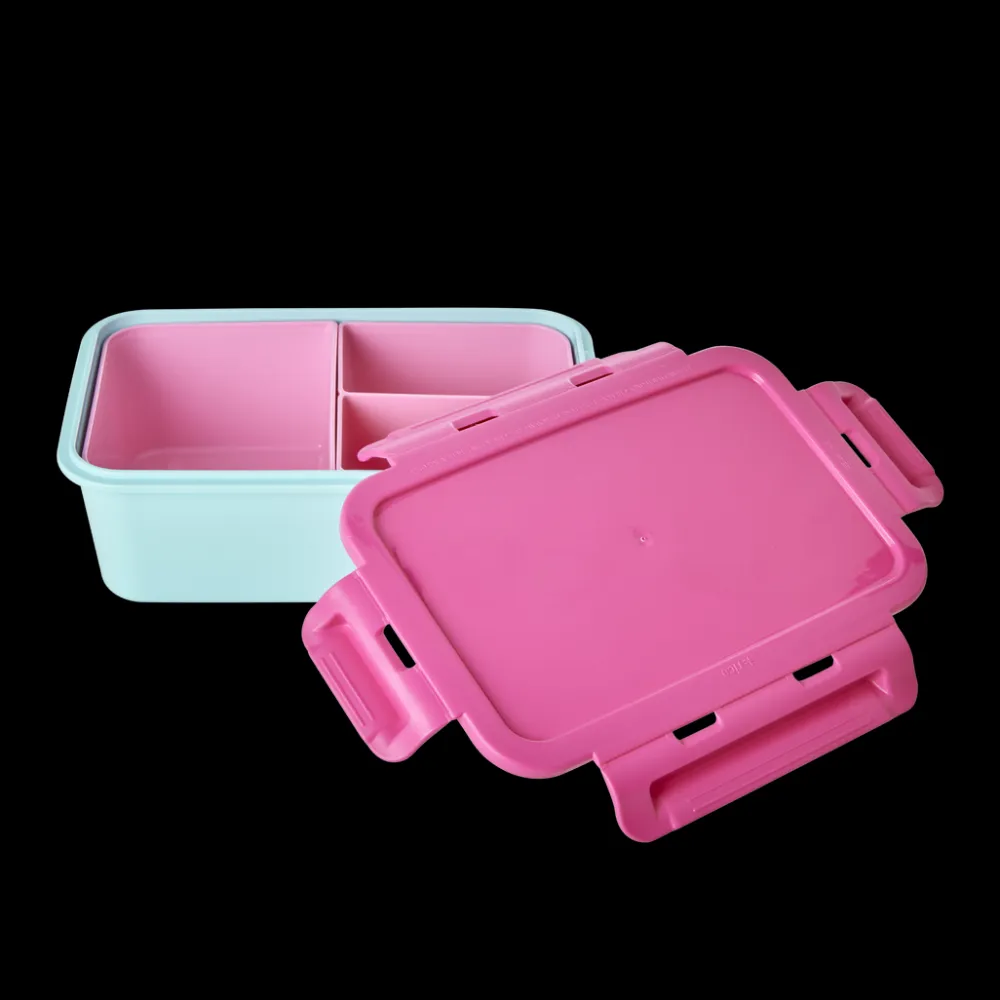 RICE Plastik Lunchbox mit 3 Fächern