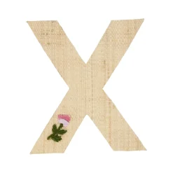 RICE Raffia Buchstaben Sticker