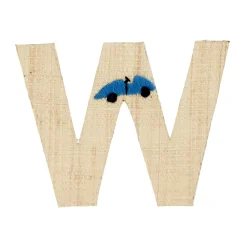 RICE Raffia Buchstaben Sticker