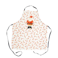 RICE Schürze Santa and Candy Cane aus Baumwolle