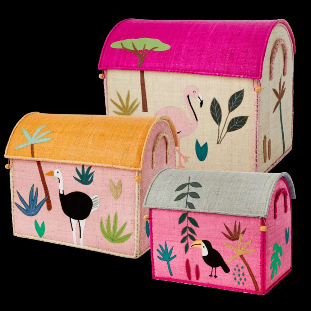 Kinder RICE Spielzeug Aufbewahrungskörbe Jungle Animals