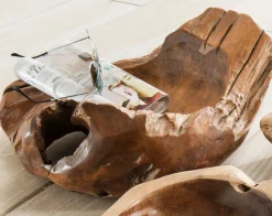 skandeko Naturgewachsene Teakschale